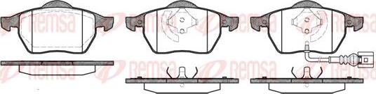 Kawe 0390 41 - Brake Pad Set, disc brake autospares.lv