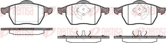 Kawe 0390 20 - Brake Pad Set, disc brake autospares.lv