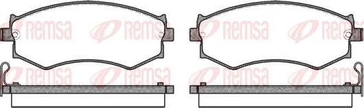 Kawe 0350 04 - Brake Pad Set, disc brake autospares.lv