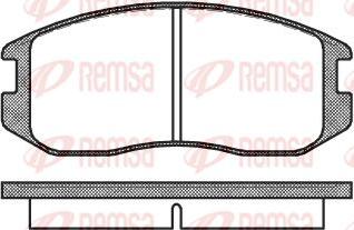 Kawe 0357 00 - Brake Pad Set, disc brake autospares.lv