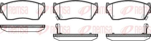 Kawe 0364 02 - Brake Pad Set, disc brake autospares.lv