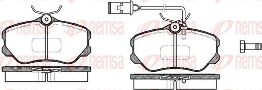 Kawe 0303 12 - Brake Pad Set, disc brake autospares.lv