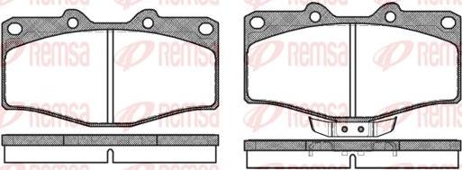 Kawe 0315 02 - Brake Pad Set, disc brake autospares.lv