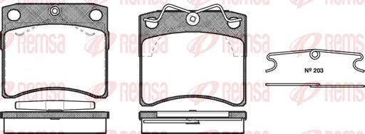 Kawe 0385 10 - Brake Pad Set, disc brake autospares.lv