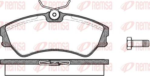 Kawe 0383 00 - Brake Pad Set, disc brake autospares.lv