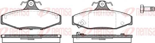 Kawe 0335 12 - Brake Pad Set, disc brake autospares.lv