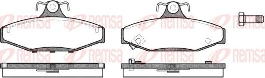 Kawe 0335 22 - Brake Pad Set, disc brake autospares.lv