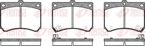 Kawe 0333 02 - Brake Pad Set, disc brake autospares.lv