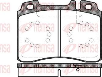 Kawe 0379 00 - Brake Pad Set, disc brake autospares.lv