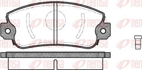 Kawe 0372 02 - Brake Pad Set, disc brake autospares.lv