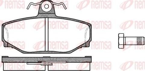 Kawe 0297 00 - Brake Pad Set, disc brake autospares.lv