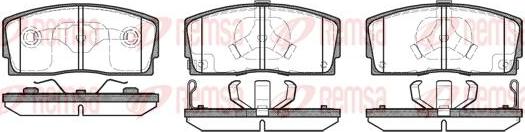 Kawe 0254 12 - Brake Pad Set, disc brake autospares.lv