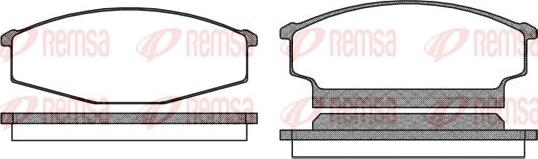 Kawe 0256 00 - Brake Pad Set, disc brake autospares.lv