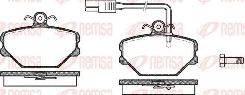 Kawe 0264 12 - Brake Pad Set, disc brake autospares.lv