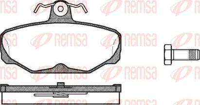 Kawe 0205 00 - Brake Pad Set, disc brake autospares.lv