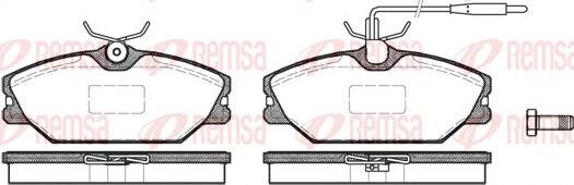 Kawe 0208 12 - Brake Pad Set, disc brake autospares.lv