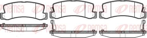 Kawe 0214 22 - Brake Pad Set, disc brake autospares.lv