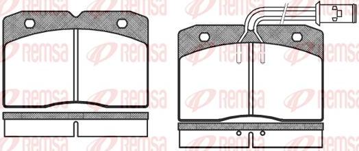 Kawe 0211 12 - Brake Pad Set, disc brake autospares.lv