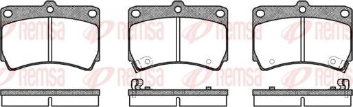 Kawe 0212 12 - Brake Pad Set, disc brake autospares.lv