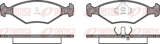 Kawe 0281 00 - Brake Pad Set, disc brake autospares.lv