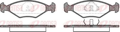 Kawe 0281 10 - Brake Pad Set, disc brake autospares.lv