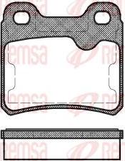 Kawe 0282 10 - Brake Pad Set, disc brake autospares.lv