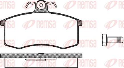 Kawe 0221 00 - Brake Pad Set, disc brake autospares.lv