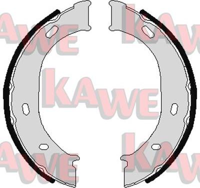 Kawe 07960 - Brake Shoe Set, parking brake autospares.lv