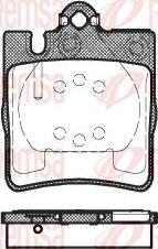 Kawe 0709 00 - Brake Pad Set, disc brake autospares.lv