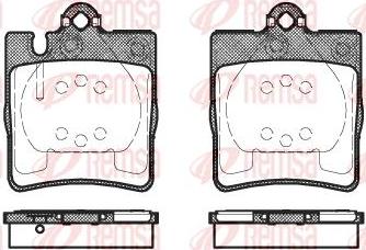 Kawe 0709 10 - Brake Pad Set, disc brake autospares.lv