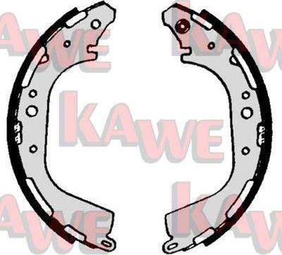 Kawe 07040 - Brake Shoe Set autospares.lv