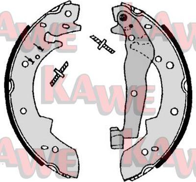 Kawe 07050 - Brake Shoe Set autospares.lv