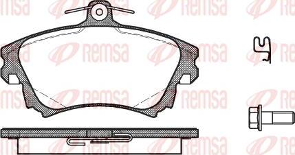 Kawe 0708 02 - Brake Pad Set, disc brake autospares.lv