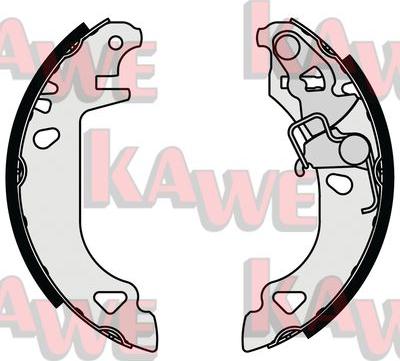 Kawe 07070 - Brake Shoe Set autospares.lv