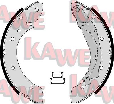 Kawe 07165 - Brake Shoe Set autospares.lv