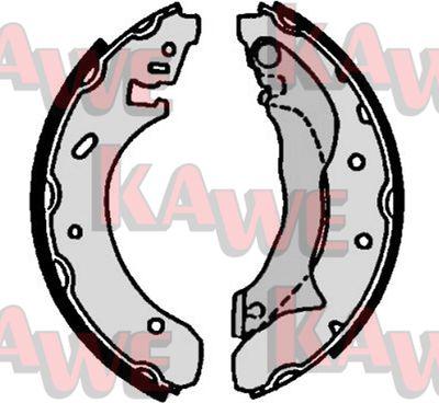 Kawe 07100 - Brake Shoe Set autospares.lv