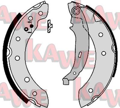 Kawe 07130 - Brake Shoe Set autospares.lv