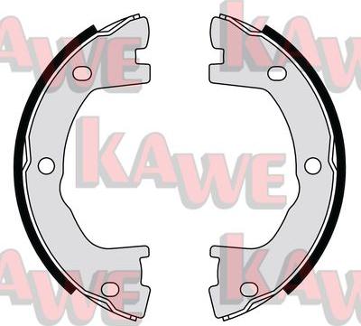 Kawe 07800 - Brake Shoe Set, parking brake autospares.lv