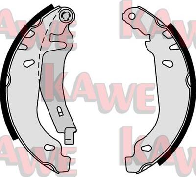 Kawe 07830 - Brake Shoe Set autospares.lv