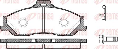 Kawe 0730 01 - Brake Pad Set, disc brake autospares.lv