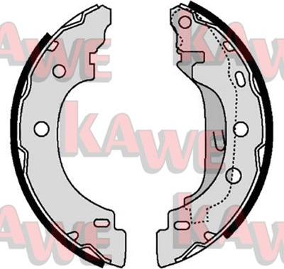 Kawe 07330 - Brake Shoe Set autospares.lv