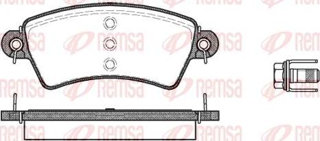 Kawe 0726 00 - Brake Pad Set, disc brake autospares.lv