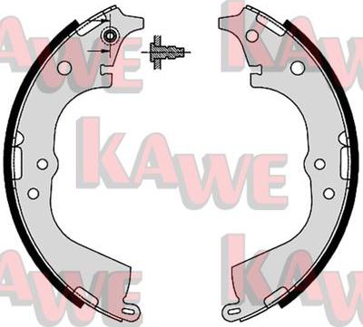 Kawe 07225 - Brake Shoe Set autospares.lv