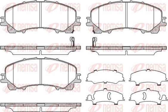 Kawe 1407 12 - Brake Pad Set, disc brake autospares.lv