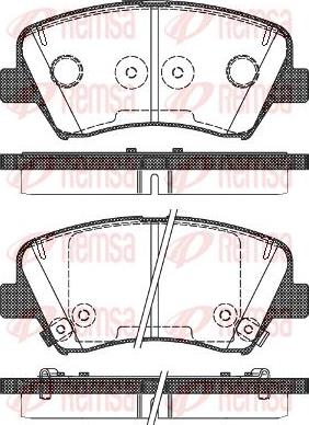Pemebla JAPPA-K24AF - Brake Pad Set, disc brake autospares.lv