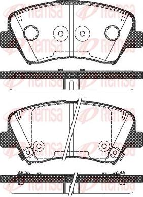 Vemo 58101B1A00 - Brake Pad Set, disc brake autospares.lv