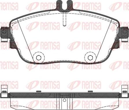 Kawe 1485 08 - Brake Pad Set, disc brake autospares.lv