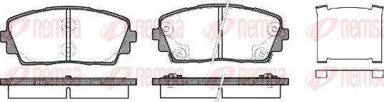 Kawe 1481 02 - Brake Pad Set, disc brake autospares.lv