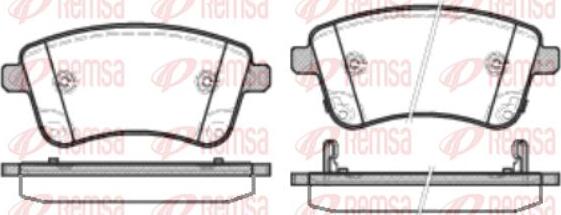 Kawe 1435 02 - Brake Pad Set, disc brake autospares.lv