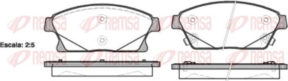 Kawe 1431 02 - Brake Pad Set, disc brake autospares.lv